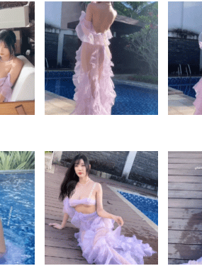 【秀人网 杨晨晨】超透明网纱套装 性感湿身